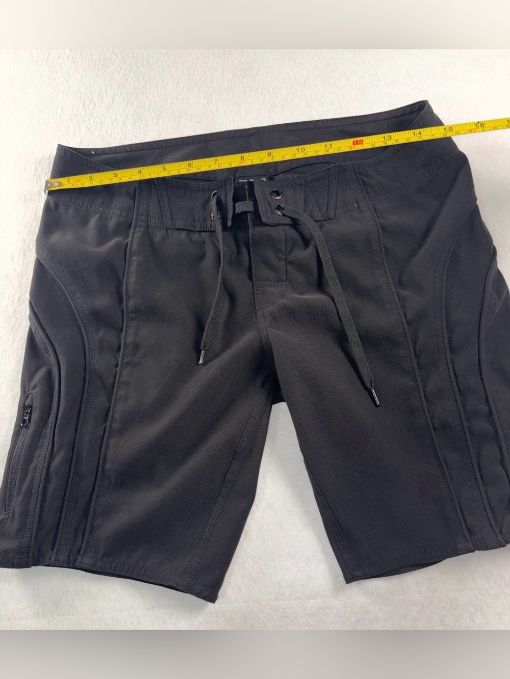 The North Face Black Quick Dry Hiking Shorts Zip Pocket Women’s Size 4 Long - Picture 4 of 7